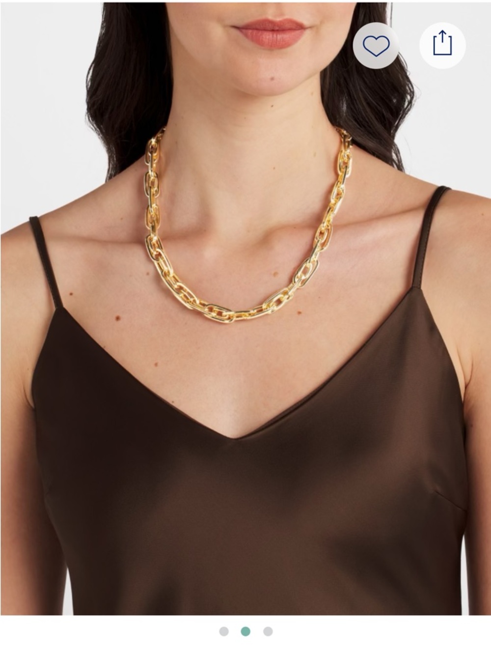 Marlyn Schiff Gold Link Chain Necklace
